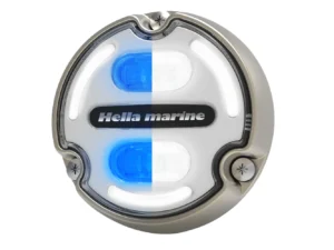 Hella Marine Apelo A2 Blue White Underwater Light - 3000 Lumens - Bronze Housing - White Lens w/Edge Light