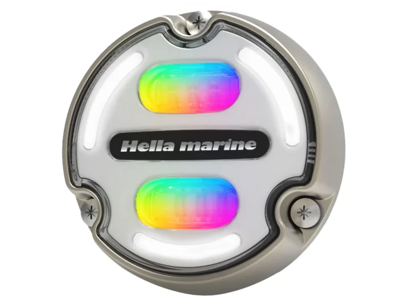 Hella Marine Apelo A2 RGB Underwater Light - 3000 Lumens - Bronze Housing - White Lens w/Edge Light
