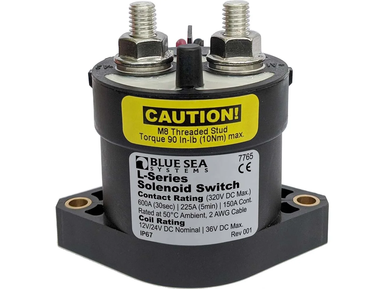 Blue Sea 7765 L-Series Solenoid Switch - 150A - 12/24V DC