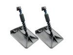 Nauticus SX 9.5 x 10 Smart Tabs 12-16' Boats w/40lb Actuators - 40-80HP - Gunmetal Grey