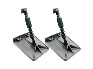 Nauticus SX 9.5 x 10 Smart Tabs 12-16' Boats w/40lb Actuators - 40-80HP - Gunmetal Grey