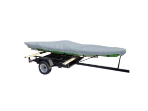 Carver Poly-Flex II Extra Wide Styled-to-Fit Cover f/13.5' Fishing Kayaks Trailerable- Grey