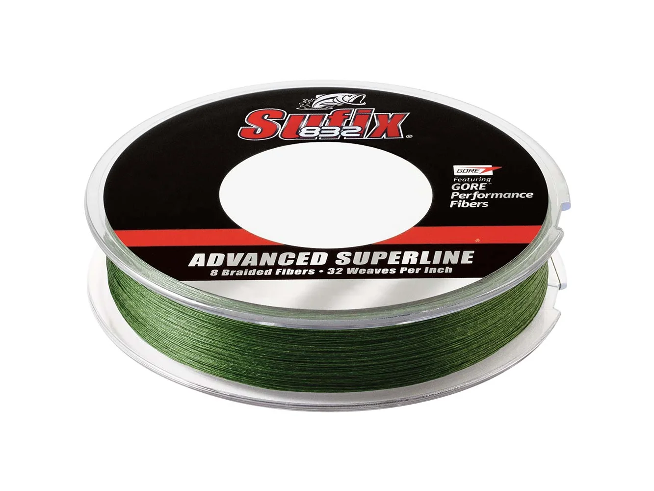 Sufix 832® Advanced Superline® Braid - 15lb - Low-Vis Green - 150 yds