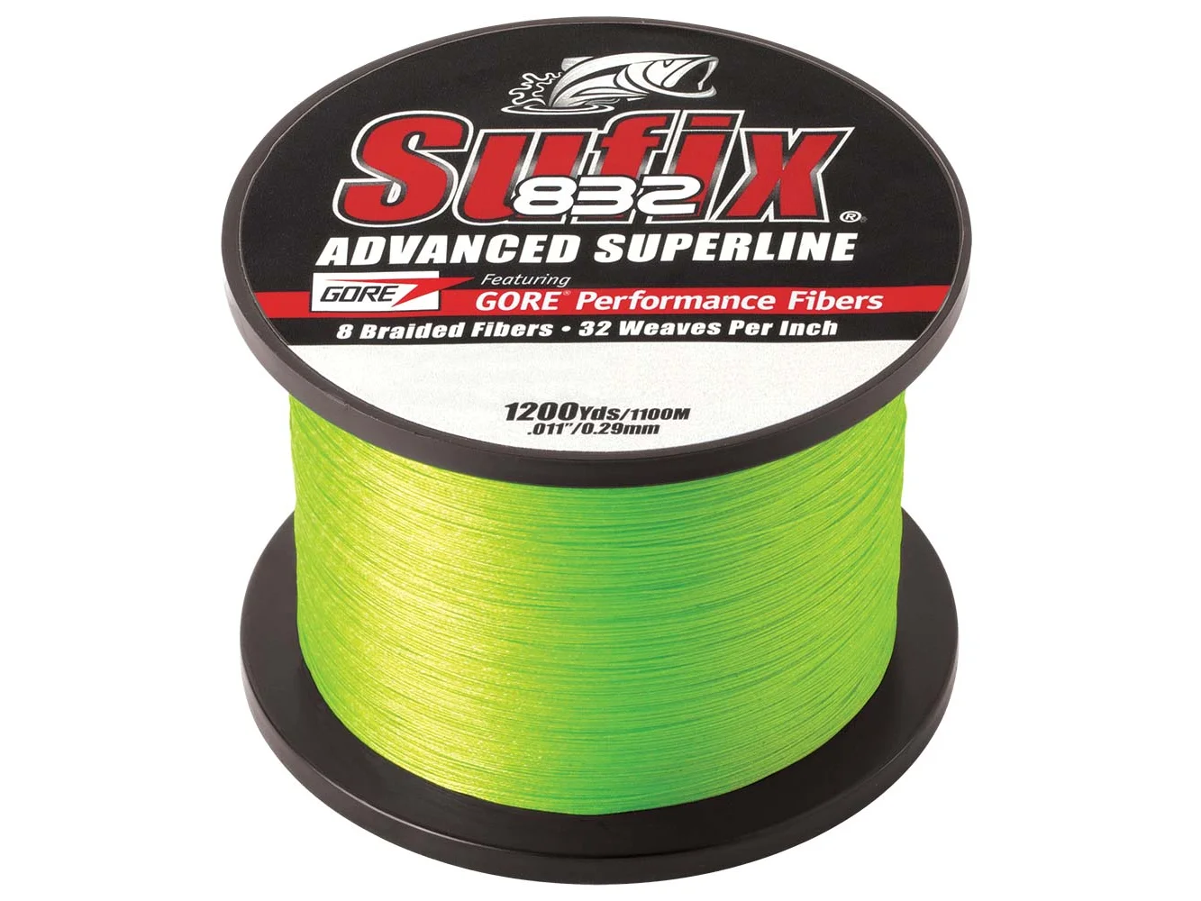 Sufix 832® Advanced Superline® Braid - 20lb - Neon Lime - 1200 yds