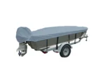 Carver Poly-Flex II Extra Wide Series Styled-to-Fit Boat Cover f/16.5' V-Hull Fishing Boats - Grey