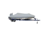 Carver Sun-DURA® Extra Wide Series Styled-to-Fit Boat Cover f/21.5' Aluminum Modified V Jon Boats - Grey
