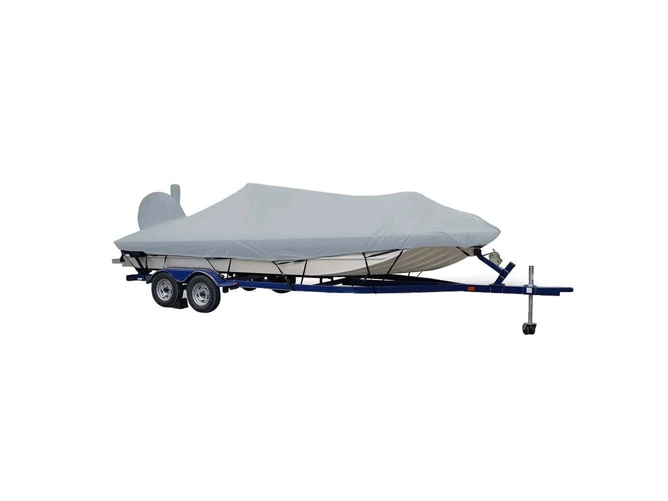 Carver Sun-DURA® Extra Wide Series Styled-to-Fit Boat Cover f/21.5' Aluminum Modified V Jon Boats - Grey