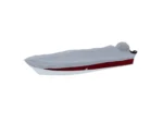 Carver Poly-Flex II Narrow Series Styled-to-Fit Boat Cover f/18.5' V-Hull Side Console Fishing Boats - Grey