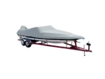 Carver Poly-Flex II Styled-to-Fit Boat Cover f/17.5' Ski Boats with Low Profile Windshield - Grey