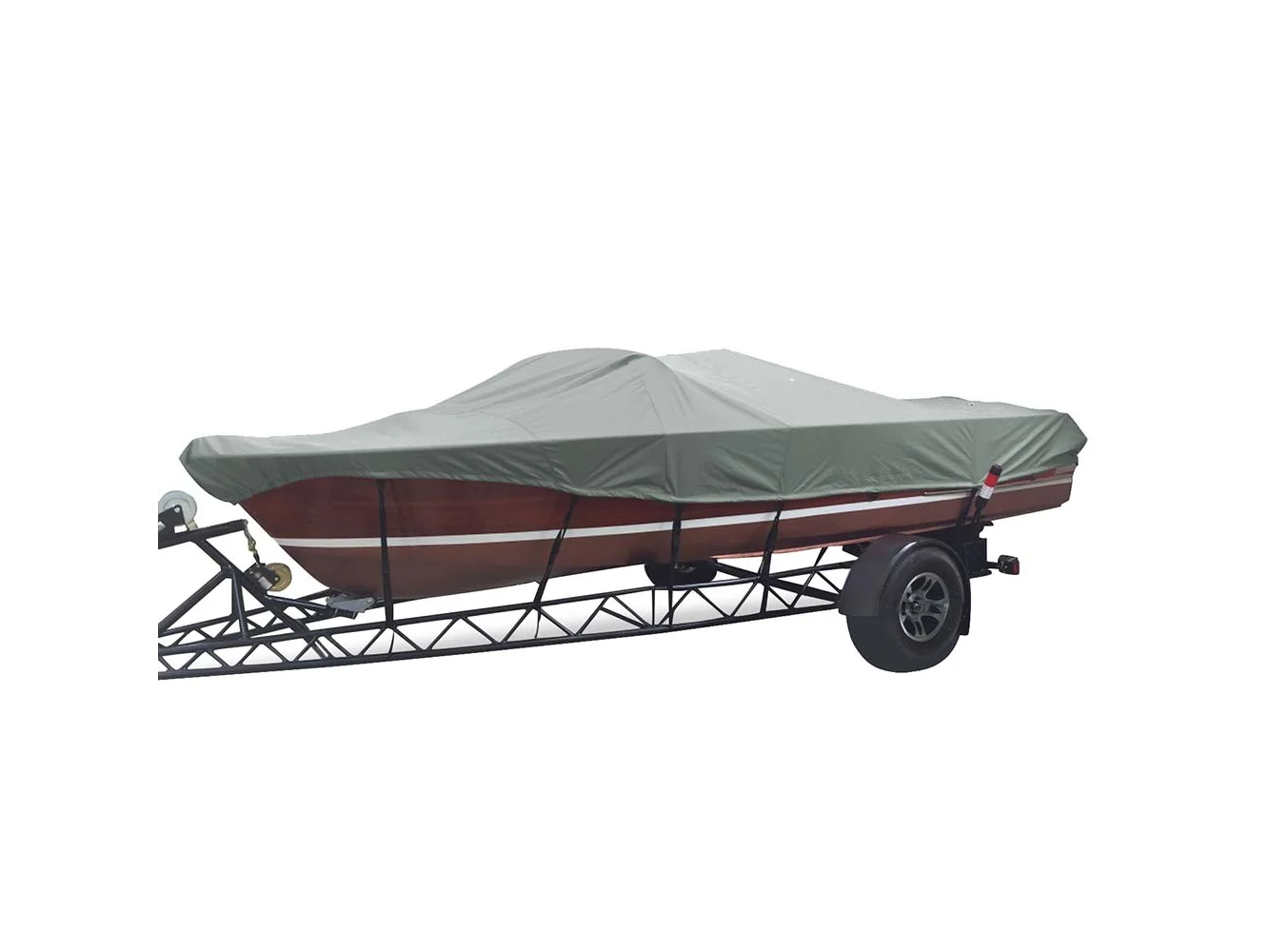 Carver Sun-DURA® Styled-to-Fit Boat Cover f/22.5' Tournament Ski Boats - Grey