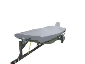 Carver Poly-Flex II Styled-to-Fit Boat Cover f/Extra Wide 14.5' Open Jon Boats - Grey