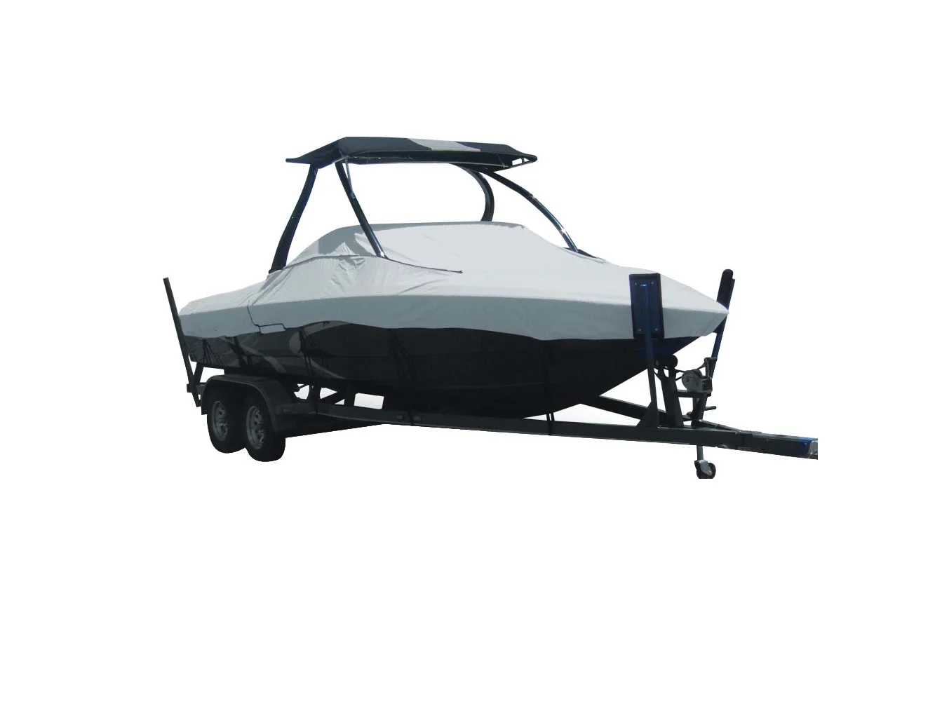 Carver Sun-DURA® Specialty Boat Cover f/19.5' Tournament Ski Boats w/Tower - Grey