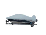 Carver Sun-DURA® Styled-to-Fit Boat Cover f/14.5' V-Hull Runabout Boats w/Windshield & Hand/Bow Rails - Grey