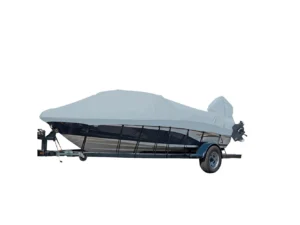 Carver Sun-DURA® Styled-to-Fit Boat Cover f/24.5' V-Hull Runabout Boats w/Windshield & Hand/Bow Rails - Grey