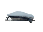 Carver Sun-DURA® Styled-to-Fit Boat Cover f/25.5' Sterndrive V-Hull Runabout Boats (Including Eurostyle) w/Windshield & Hand/Bow Rails - Grey