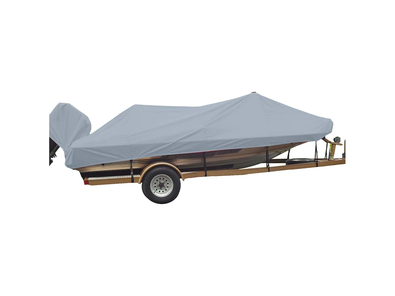 Carver Sun-DURA® Styled-to-Fit Boat Cover f/18.5' Wide Style Bass Boats - Grey