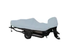Carver Poly-Flex II Styled-to-Fit Boat Cover f/17.5' Fish & Ski Style Boats w/Walk-Thru Windshield - Grey