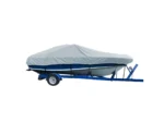 Carver Sun-DURA® Styled-to-Fit Boat Cover f/19.5' V-Hull Low Profile Cuddy Cabin Boats w/Windshield & Rails - Grey