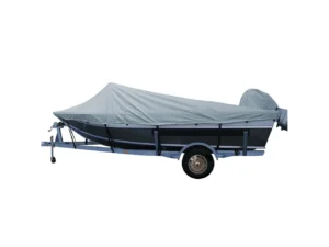 Carver Poly-Flex II Extra Wide Series Styled-to-Fit Boat Cover f/20.5' Aluminum Boats w/High Forward Mounted Windshield - Grey