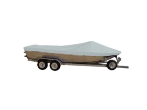 Sun-DURA® Styled-to-Fit Boat Cover f/19.5' Sterndrive Aluminum Boats w/High Forward Mounted Windshield - Grey