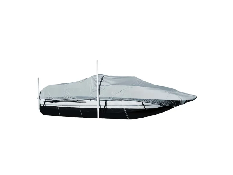 Carver Sun-DURA® Styled-to-Fit Boat Cover f/25.5' Sterndrive Deck Boats w/Walk-Thru Windshield - Grey