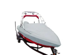 Carver Sun-DURA® Specialty Boat Cover f/19.5' Sterndrive V-Hull Runabouts w/Tower - Grey