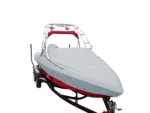 Carver Sun-DURA® Specialty Boat Cover f/22.5' Sterndrive V-Hull Runabouts w/Tower - Grey