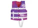 Full Throttle Child Nylon Life Jacket - Purple
