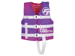 Full Throttle Child Nylon Life Jacket - Purple