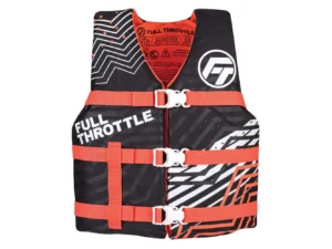 Full Throttle Youth Nylon Life Jacket - Pink/Black