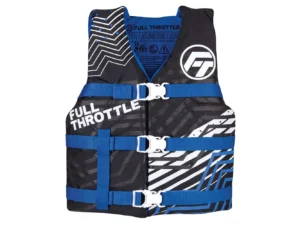Full Throttle Youth Nylon Life Jacket - Blue/Black