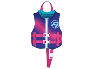 Full Throttle Child Rapid-Dry Life Jacket -Purple