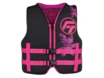 Full Throttle Youth Rapid-Dry Life Jacket - Pink/Black