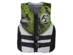 Full Throttle Junior Hinged Neoprene Life Jacket - Green