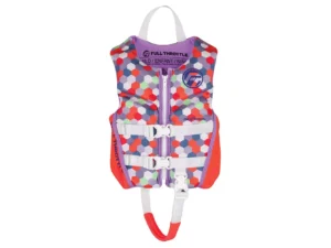 Full Throttle Child Rapid-Dry Flex-Back Life Jacket - Pink