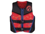 Full Throttle Youth Rapid-Dry Flex-Back Life Jacket - Red/Black
