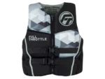Full Throttle Men's Rapid-Dry Flex-Back Life Jacket - 2XL - Black/Grey