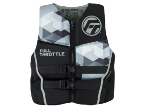 Full Throttle Men's Rapid-Dry Flex-Back Life Jacket - 2XL - Black/Grey