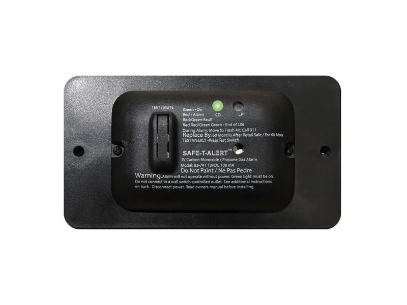 Safe-T-Alert 85 Series Carbon Monoxide Propane Gas Alarm - 12V - Black