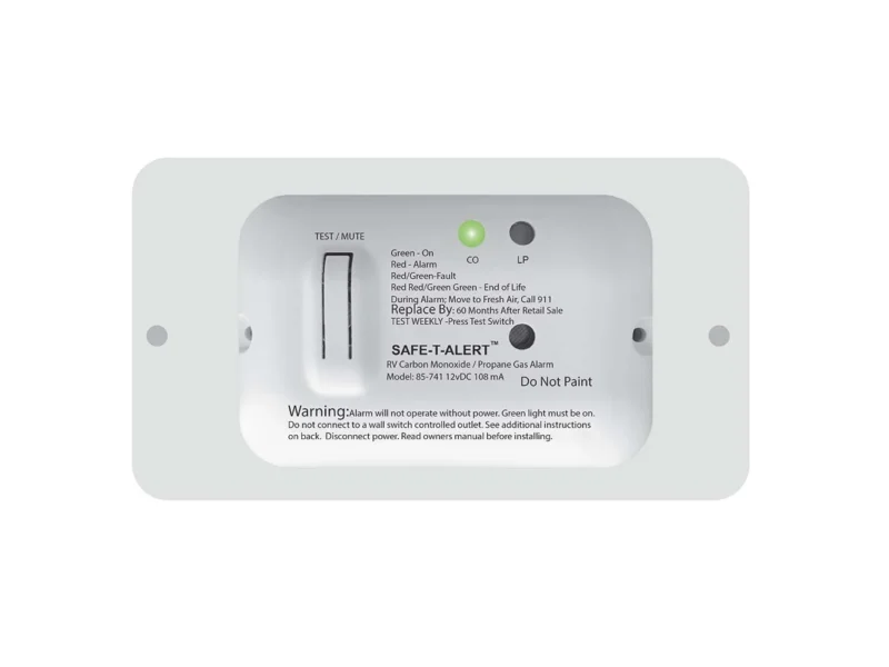 Safe-T-Alert 85 Series Carbon Monoxide Propane Gas Alarm - 12V - White