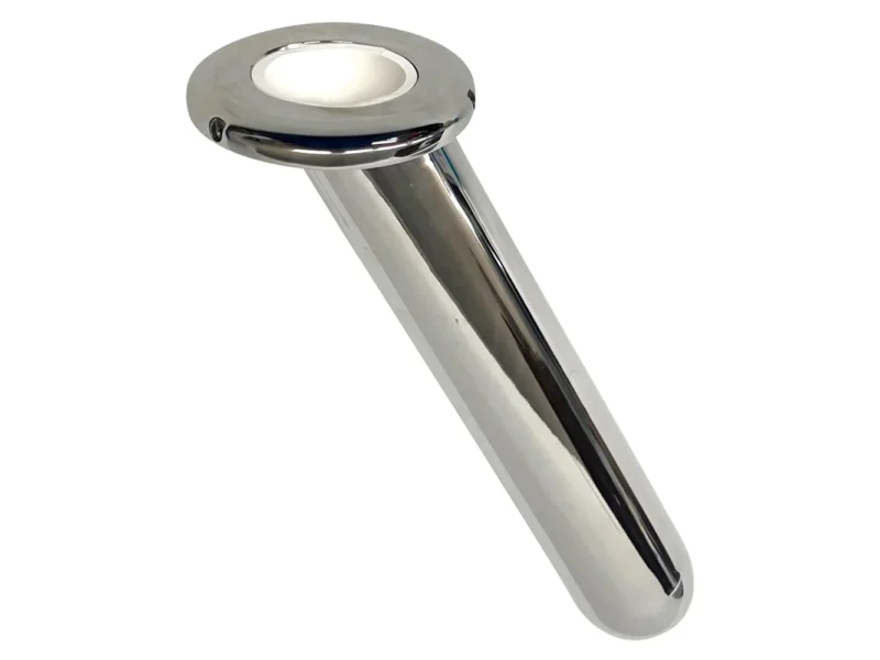 Rupp Large Stainless Steel Bolt-less Rod Holder - 30°