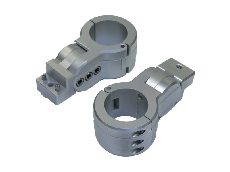 PTM Watersports Board Rack Mounts - 2.38" Pipe Clamp - Titanium Grey