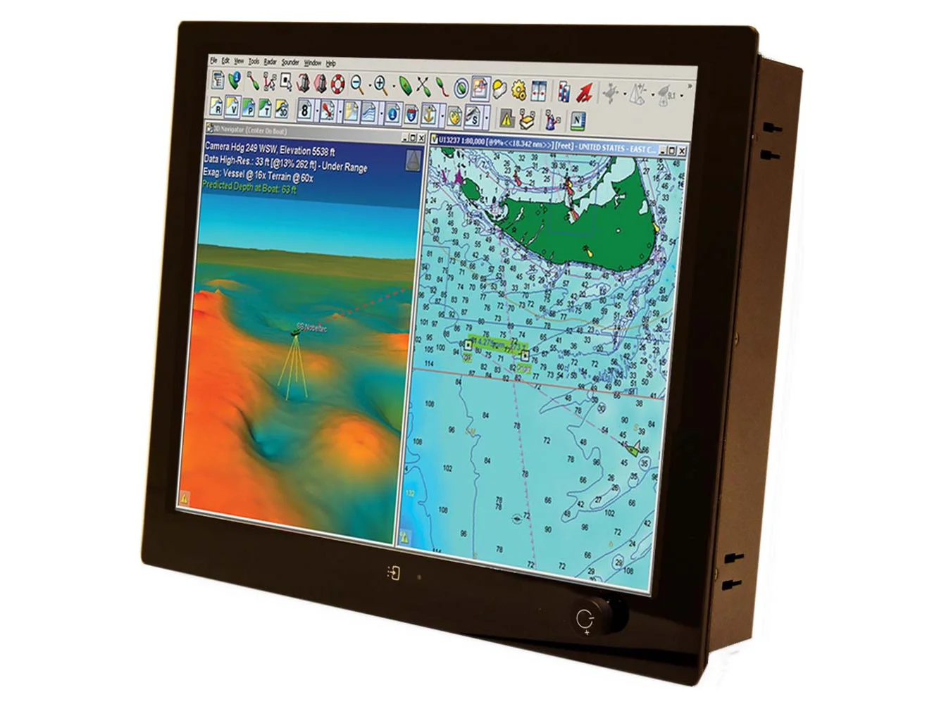 Seatronx 27" Wide Screen Sunlight Readable Touch Screen Display