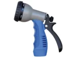 HoseCoil Rubber Tip Nozzle w/9 Pattern Adjustable Spray Head & Comfort Grip