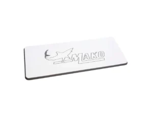 SeaDek Mako Logo Helm Pad - White/Storm Grey Embossed