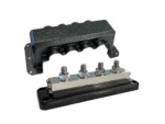 Victron Busbar 600A 4P & Cover 4X 3/8" Plus 4X M8 Terminals
