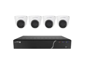Speco 4 Channel NVR Kit w/4 Outdoor IR 5MP IP Cameras 2.8mm Fixed Lens, 1TB Kit NDAA