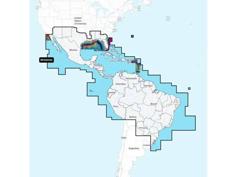 Navionics Platinum+ NPSA004L - Mexico, Caribbean to Brazil