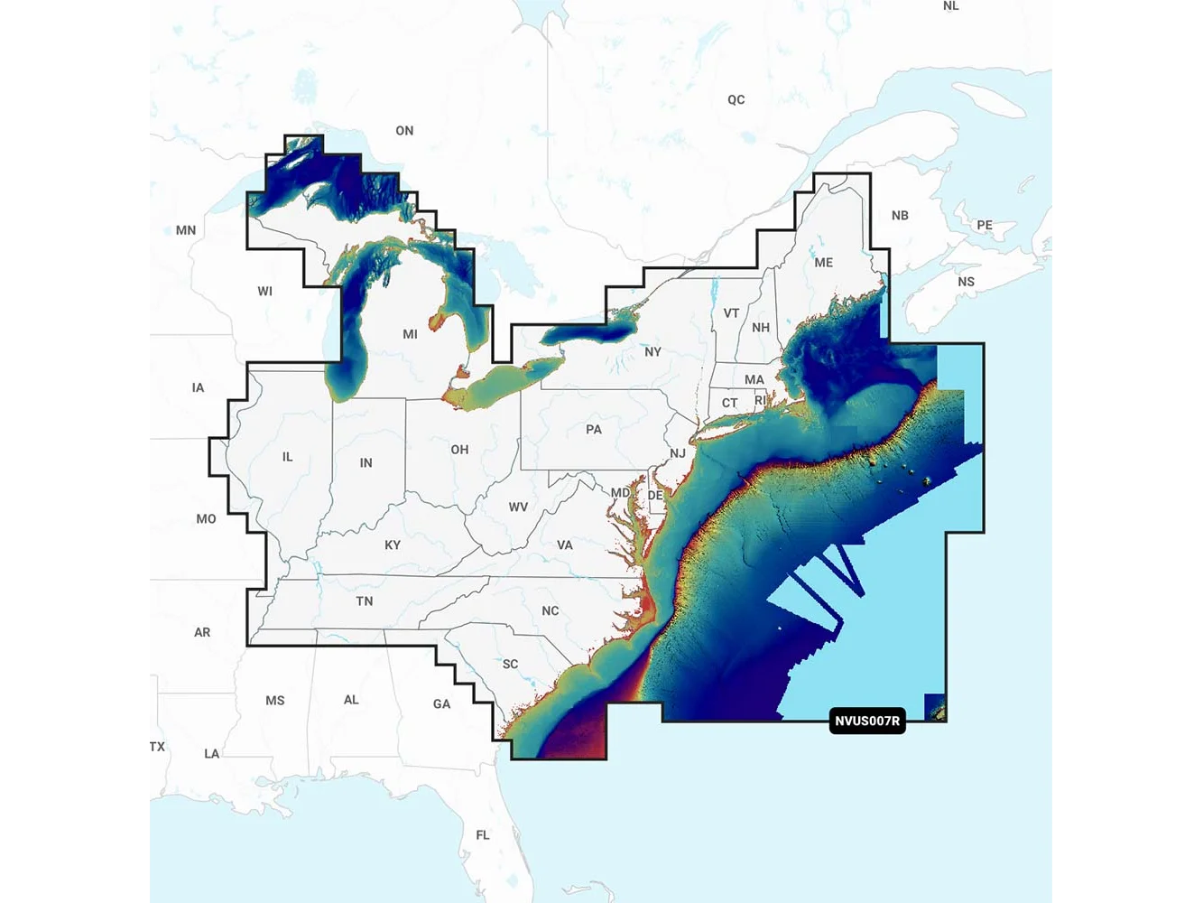 Garmin Navionics Vision+™ NVUS007R U.S. East