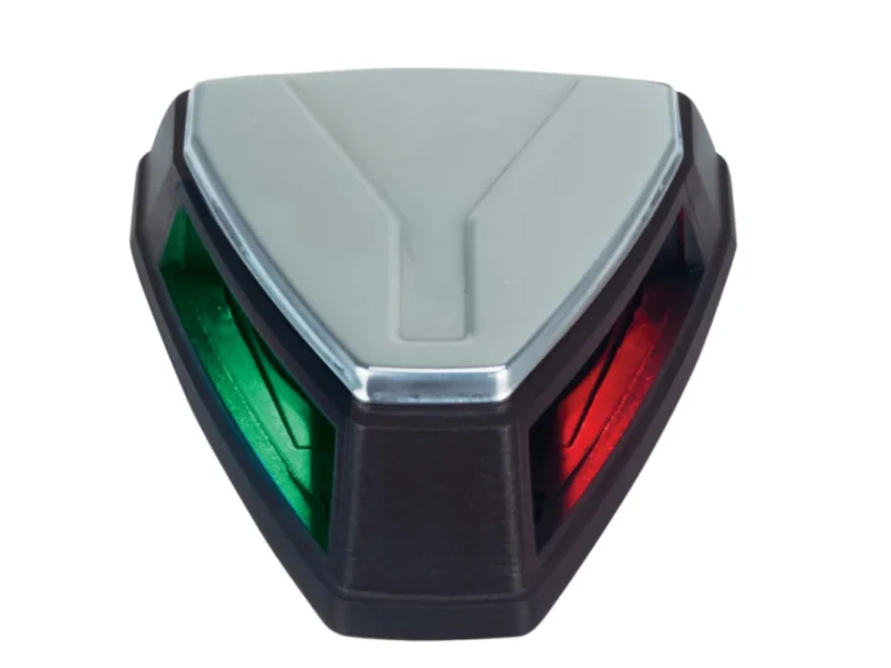 Perko 12V LED Bi-Color Navigation Light - Black/Stainless Steel